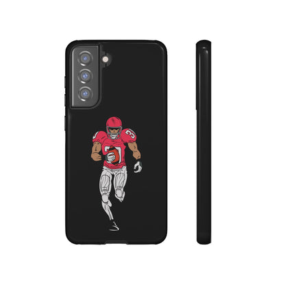 Football Player Tough Phone Case – Protective Black Sports iPhone Case