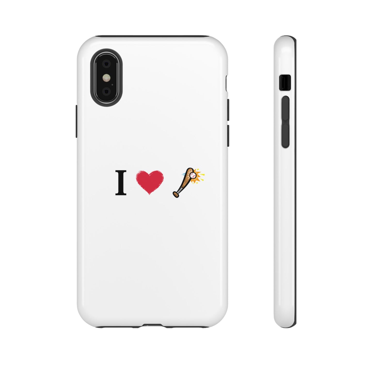 I Love Baseball Vibe Phone Case - Tough Cases for Sports Lovers, Gifts for Athletes, Fun Accessories, iPhone and Android Compatible - TRV