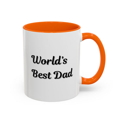 Father's Day Accent Mug, Best Dad Coffee Cup, Father's Day Gift, Novelty Mug, Ceramic Mug, Father's Day Present
