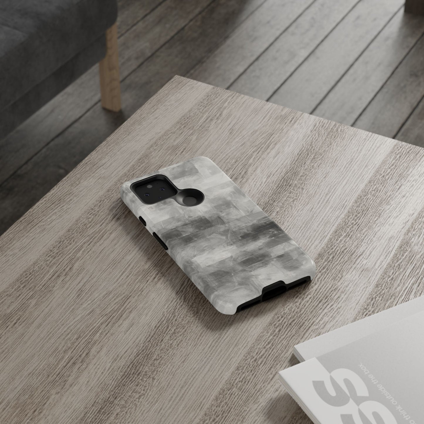 Stylish Phone Case for Tough Protection, Marble Grey Design, Customizable Gift for Her, Unisex Mobile Accessory, Birthday Present, [...] - TRV