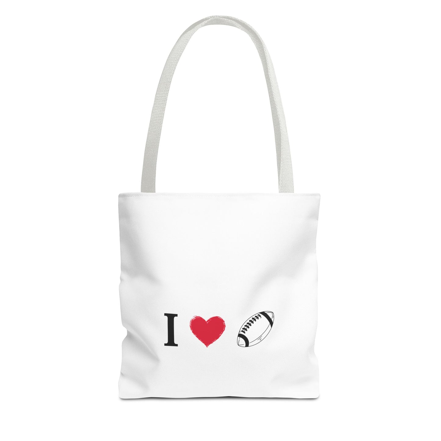 Football Lover's Tote Bag - Perfect for Game Day, Sports Events, Gifts for Fans, Eco-Friendly Carryall, Personal Use, Travel Bag - TRV