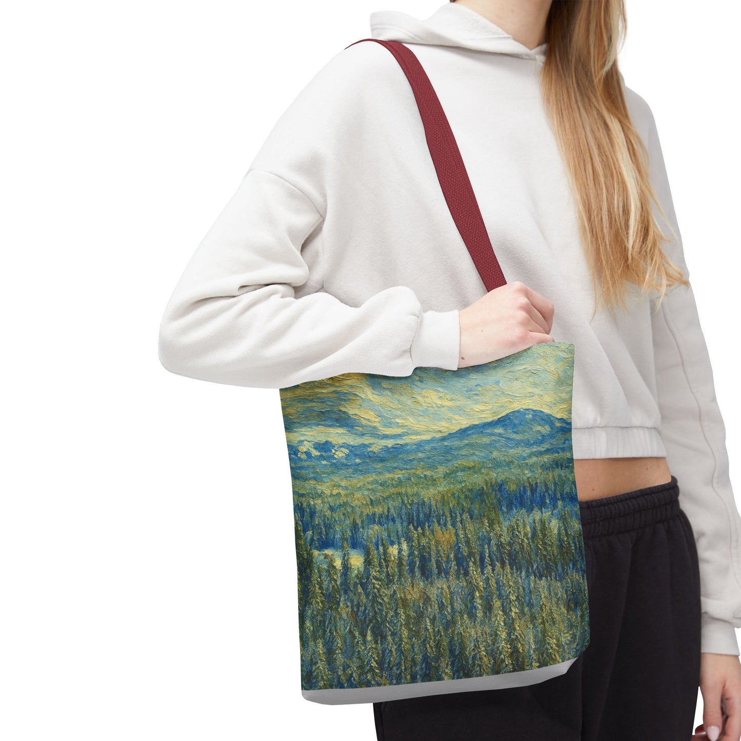 Nature-Inspired Tote Bag, Eco-Friendly Carryall, Bohemian Style Purse, Art Tote, Great Gift for Nature Lovers, Shopping Bag, Travel [...] - TRV