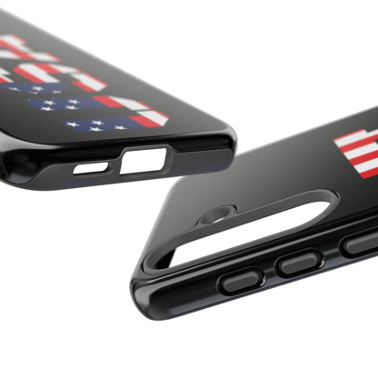 USA Flag Phone Case, Tough Phone Cover, Patriotic Gift, Independence Day Accessory, American Pride Mobile Case - TRV