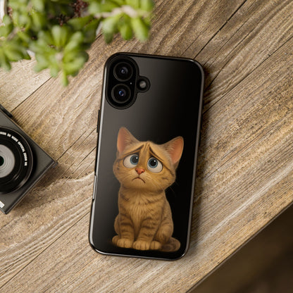 Cute Cat Phone Case, Adorable Kitty Cover, Pet Lover Gift, Unique Animal Design, Customizable Mobile Case - TRV