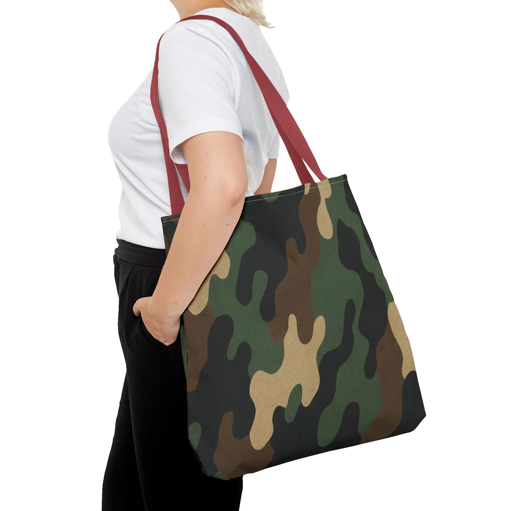 Stylish Camouflage Tote Bag, Reusable Shopping Bag, Beach Tote, Casual Carry-All, Gift for Him or Her - TRV