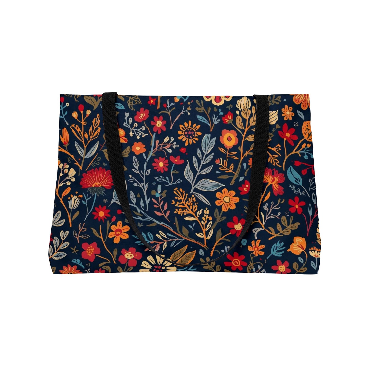 Floral Weekender Tote Bag - Perfect for Travel, Beach, Gym, Shopping, and Gift Giving - TRV