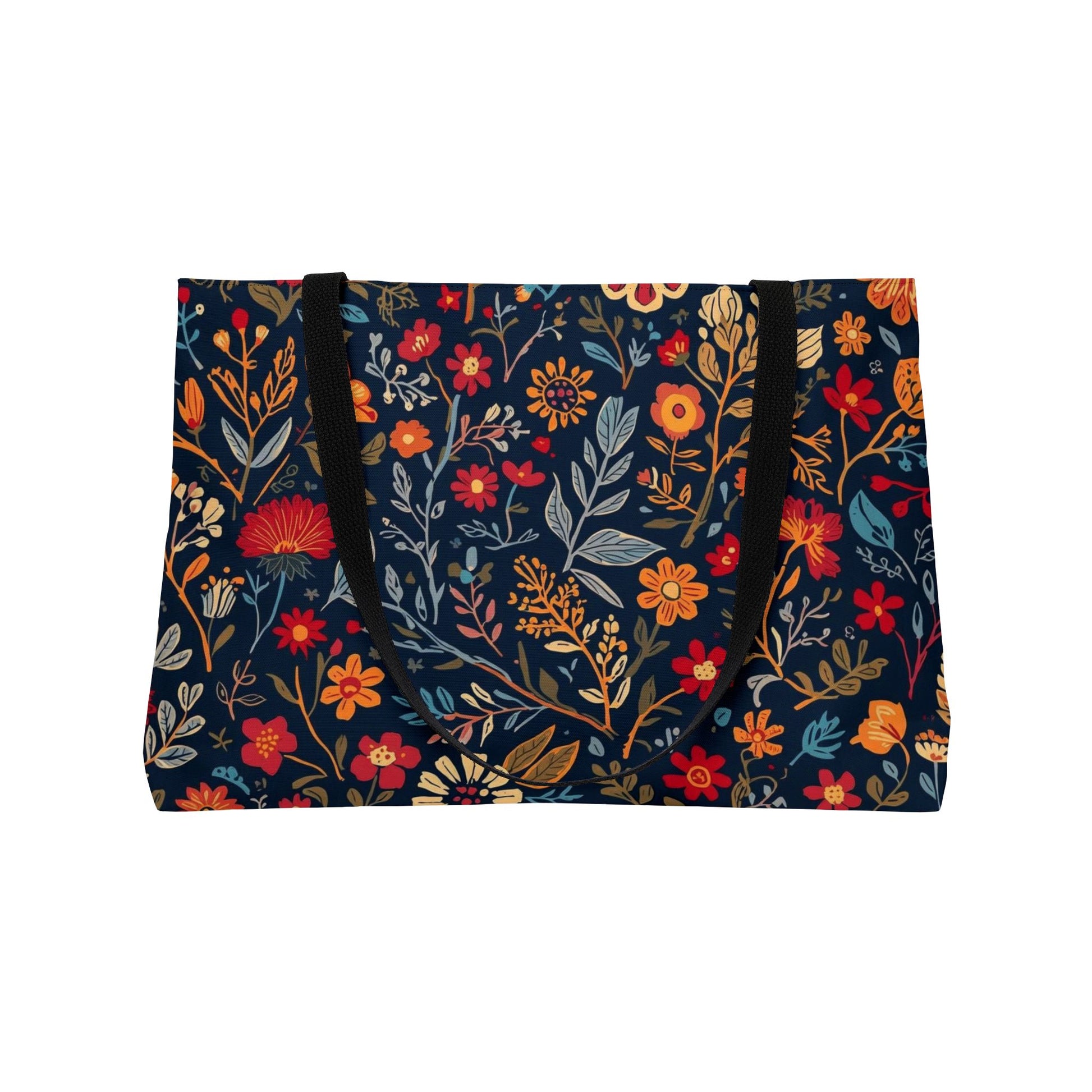 Floral Weekender Tote Bag - Perfect for Travel, Beach, Gym, Shopping, and Gift Giving - TRV