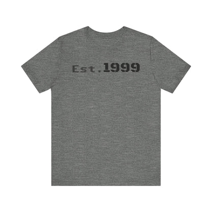 Established 1999 Unisex Tee | Vintage Birth Year Shirt, Casual Birthday Gift, Personalized Family Reunion Apparel, Retro Style [...] - TRV