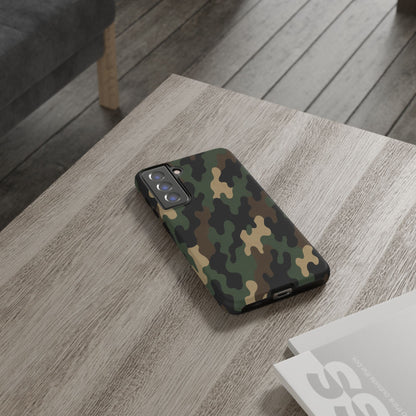 Camouflage Phone Case, Tough Cases, Military Style, Unique Phone Accessories, Gift for Him, Durable Phone Cover - TRV