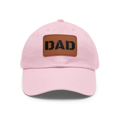 Stylish Dad Hat with Leather Patch | Perfect Gift for Fathers Day, Casual Wear, Dad's Birthday, Outdoor Activities