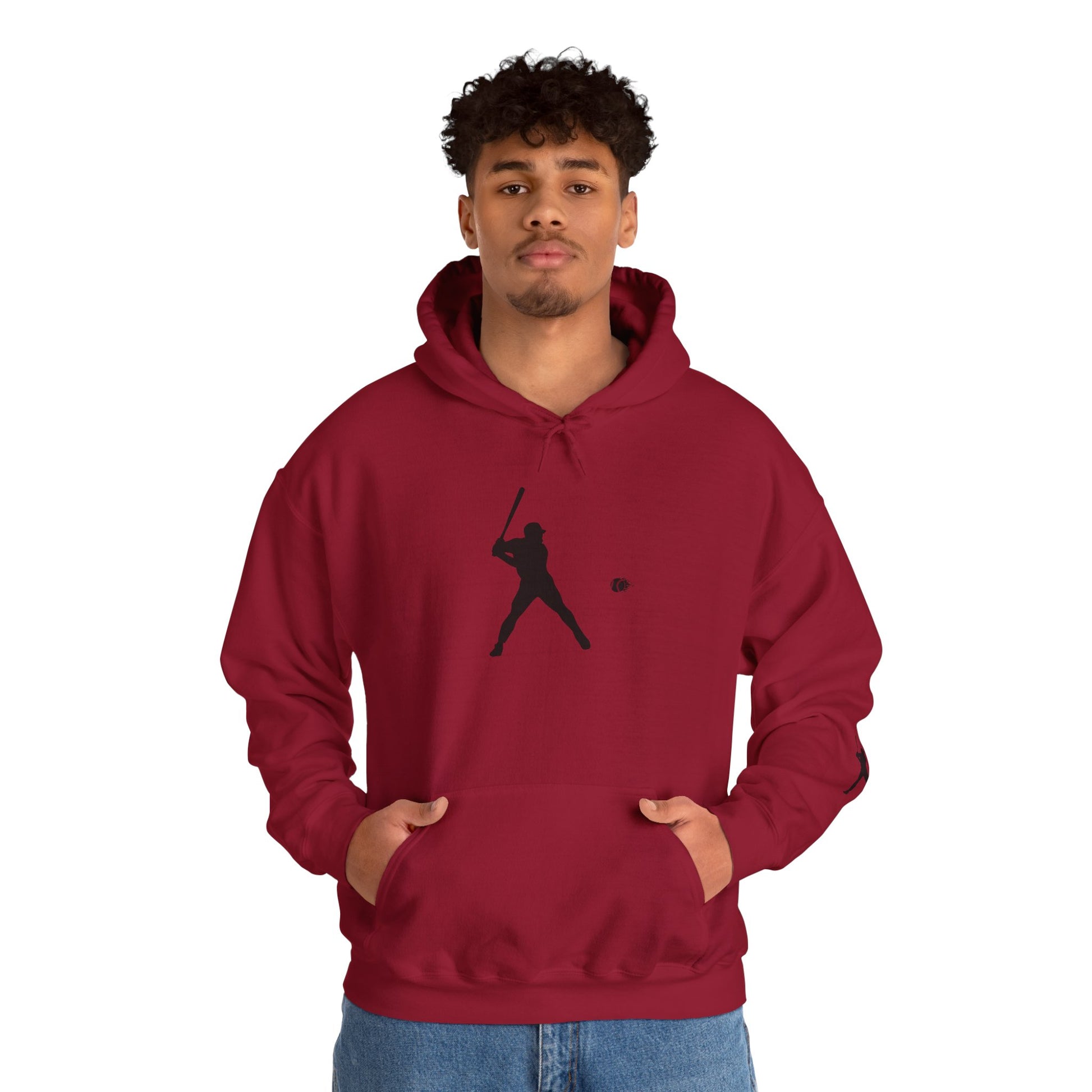 Baseball Themed Unisex Hoodie, Streetwear, Sports Fan Sweatshirt, Gift for Athletes, Casual Wear, Fall Fashion - TRV