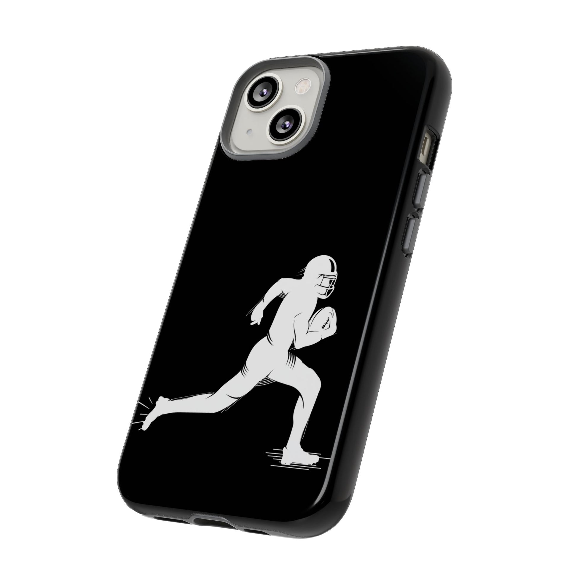 Football Player Phone Case, Tough Cases, Sports Phone Cover, Gift for Athletes, iPhone & Samsung Accessories, Running Player Design - TRV