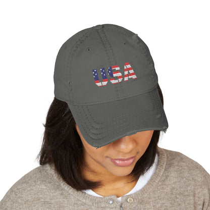 Dad Hat - Distressed USA Patriotic Baseball Cap - TRV