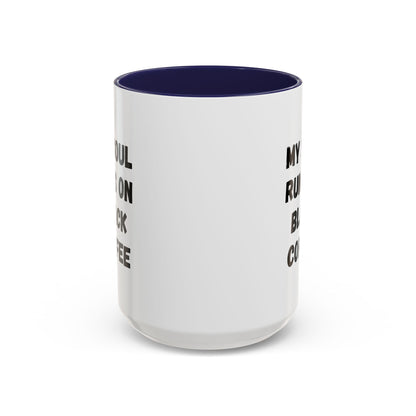 Funny Coffee Mug - My Soul Runs on Black Coffee | Perfect Gift for Coffee Lovers, Office Mugs, Tea, Barista, Halloween