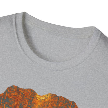 Nature-Inspired Unisex Softstyle T-Shirt, Outdoor Lover Gift, Casual Wear, Ideal for Hiking, Nature Trips, Unique Graphic Tee - TRV