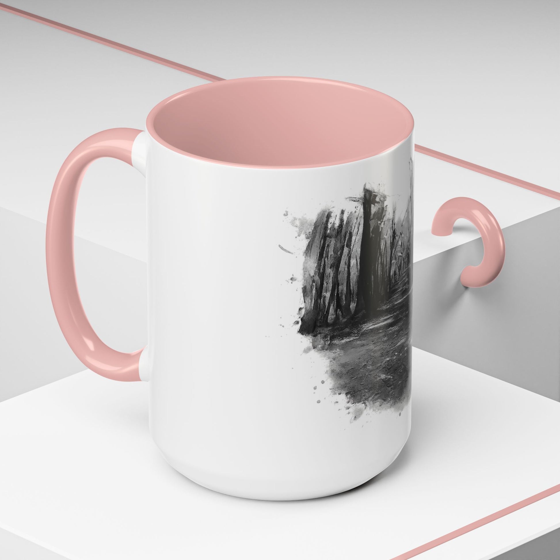 Moody Abstract Forest Coffee Mug | Unique Gift for Nature Lovers, Cozy Home Decor, Perfect for Coffee, Tea, and Hot Chocolate - TRV