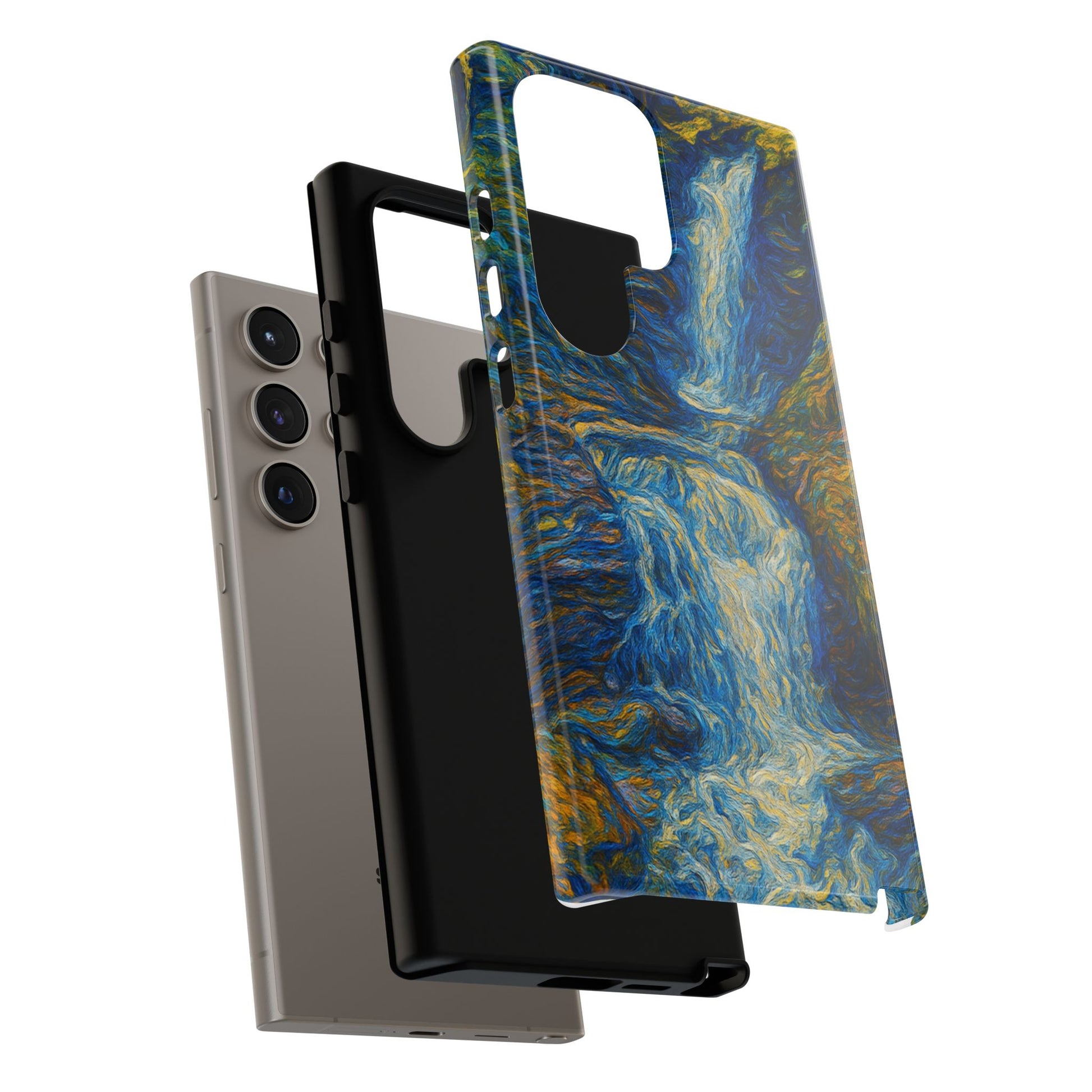 Artistic Phone Case - Waterfall Design, Unique Gift, Phone Accessory, Nature Lover, Original Artwork - TRV