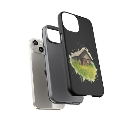 Rustic Farmhouse Phone Case, Cute Cottage Design, Tough Cases for Nature Lovers, Eco-Friendly Gift, Customizable Tech Accessories - TRV