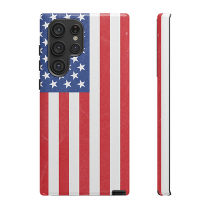American Flag Phone Case - Patriotic Cell Cover, Tough Cases, USA Pride, Independence Day Gift, Veteran's Day, Phone Protection - TRV
