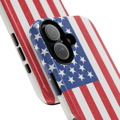 American Flag Phone Case - Patriotic Cell Cover, Tough Cases, USA Pride, Independence Day Gift, Veteran's Day, Phone Protection - TRV