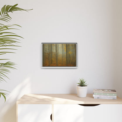 Framed Matte Canvas Art | Serenity in the Forest | Nature Wall Decor, Home Gallery, Cozy Living Room, Gift for Nature Lovers - TRV