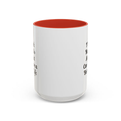 Cat Lover's Accent Coffee Mug - I Work Hard So My Cat Can Have a Better Life