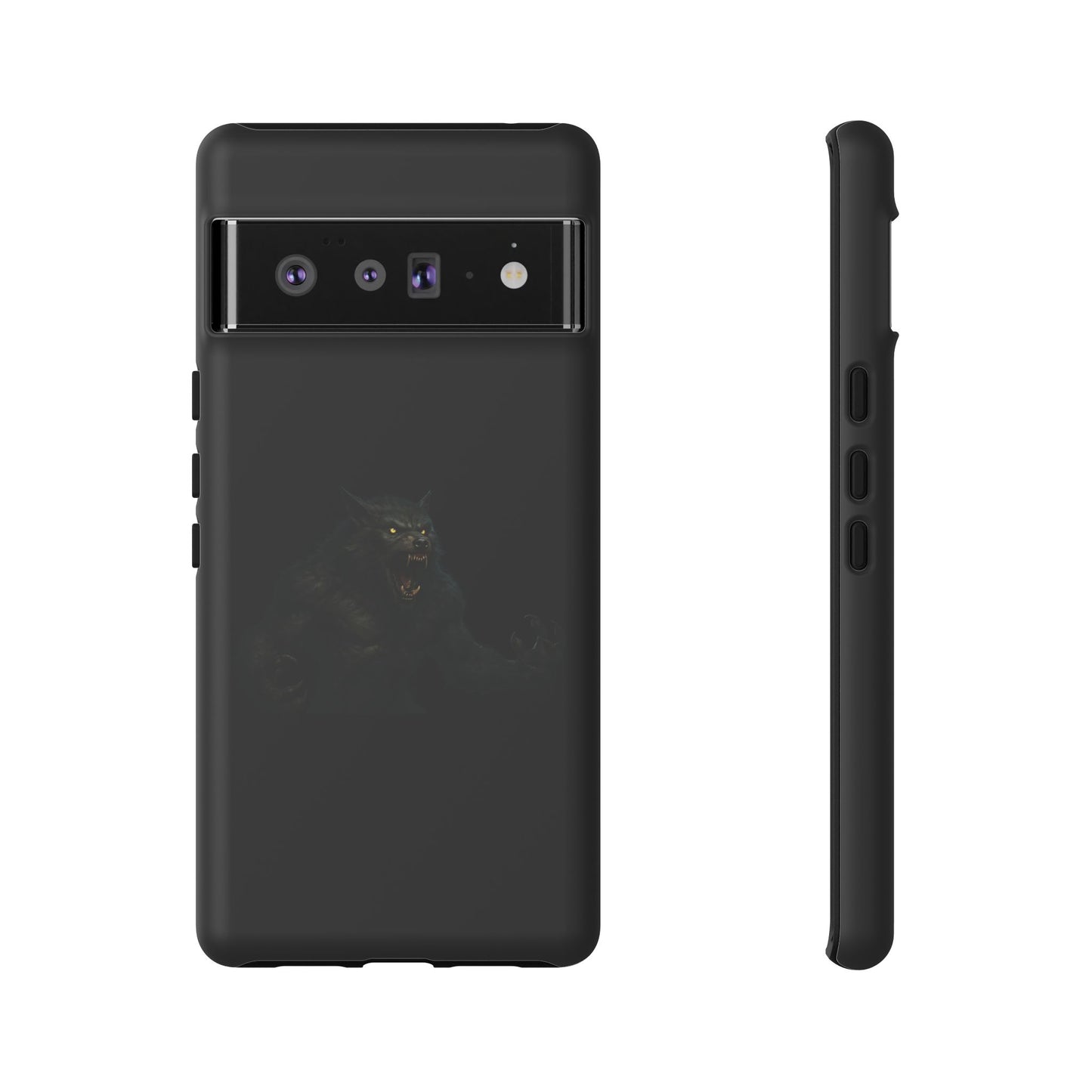 Werewolf Phone Case, Tough Cases, Black Panther Design, Gift for Animal Lovers, Phone Accessories, Fierce Phone Protection - TRV