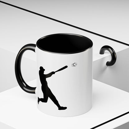Baseball Player Accent Coffee Mug, Sports Gift, Baseball Lover Mug, Unique Coffee Cup, Personalized Sports Mug - TRV
