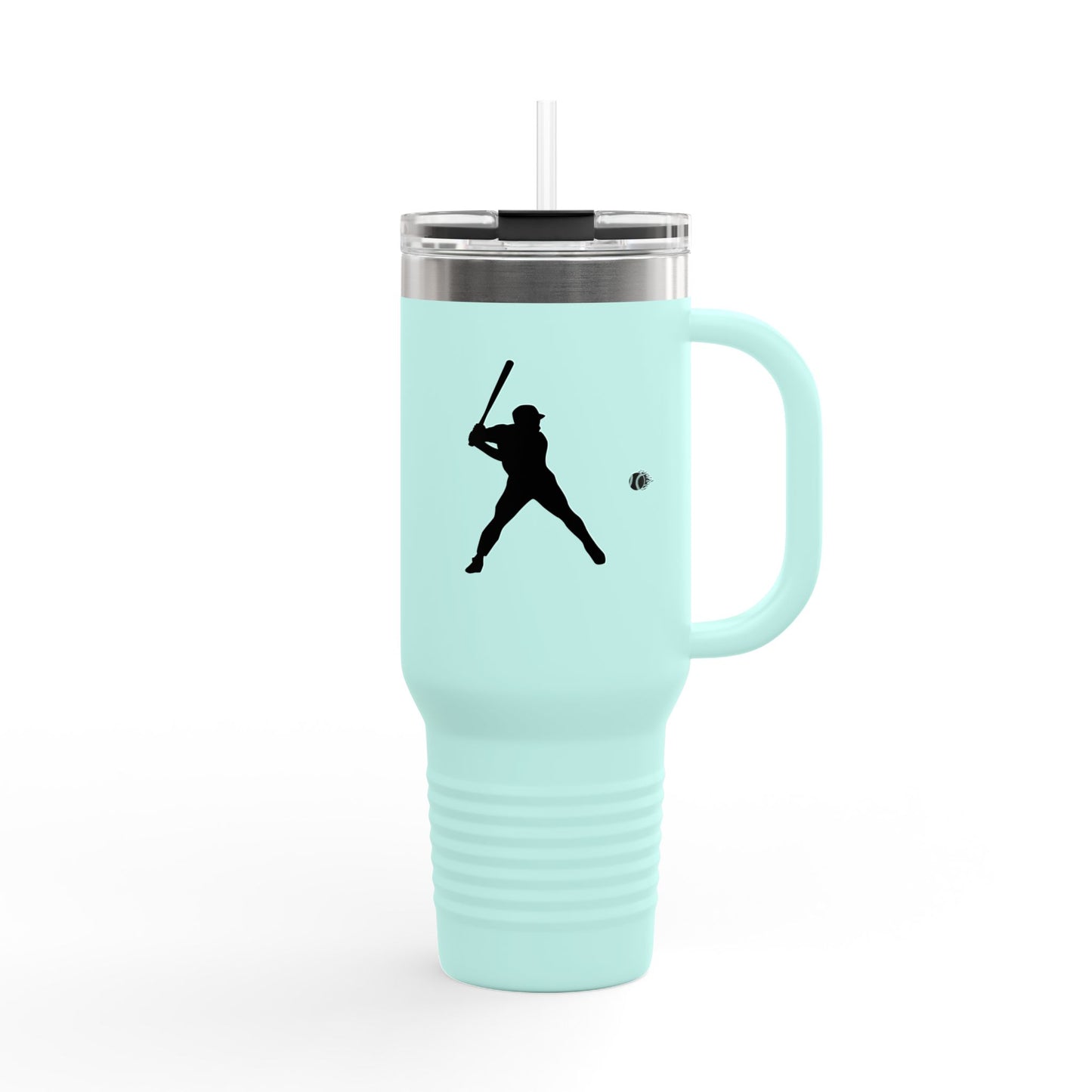 Baseball Player Insulated Travel Mug - 40oz, Sports Enthusiast Gift, Coffee Cup, Active Lifestyle, Personalized Mug, Custom Travel Tumbler - TRV