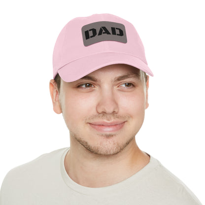 Stylish Dad Hat with Leather Patch | Perfect Gift for Fathers Day, Casual Wear, Dad's Birthday, Outdoor Activities