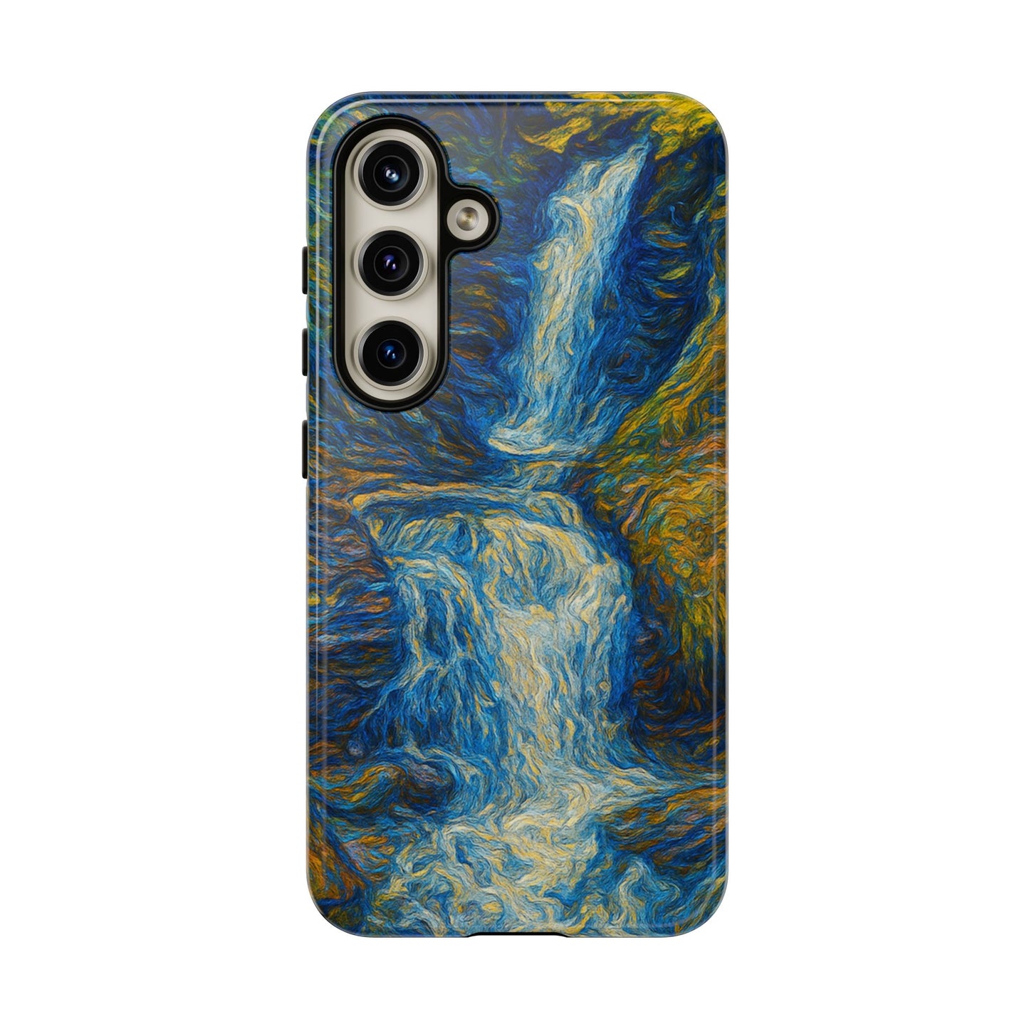 Artistic Phone Case - Waterfall Design, Unique Gift, Phone Accessory, Nature Lover, Original Artwork - TRV
