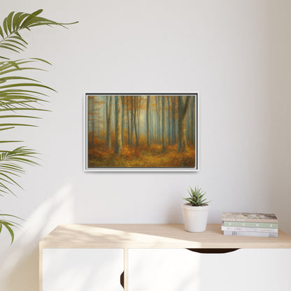 Autumn Forest Canvas Art, Framed Wall Decor, Rustic Home Decor, Nature Artwork, Gift for Nature Lovers - TRV