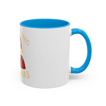 Irreverent Merry Christmas Mug — Funny Santa Middle Finger Coffee Cup (11oz & 15oz)