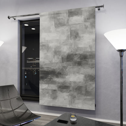 Elegant Abstract Window Curtains | Modern Home Decor, Stylish Room Accent, Grey Curtains for Living Room, Minimalist Window Treatment - TRV
