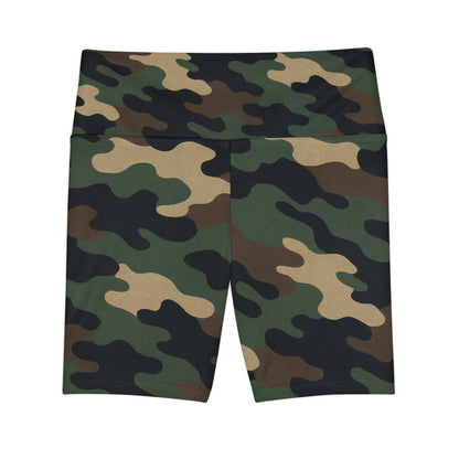 Camo Yoga Shorts for Active Women | Stylish & Comfortable Athletic Wear | Fitness Apparel, Gym Shorts, Running Gear, Workout Essentials - TRV