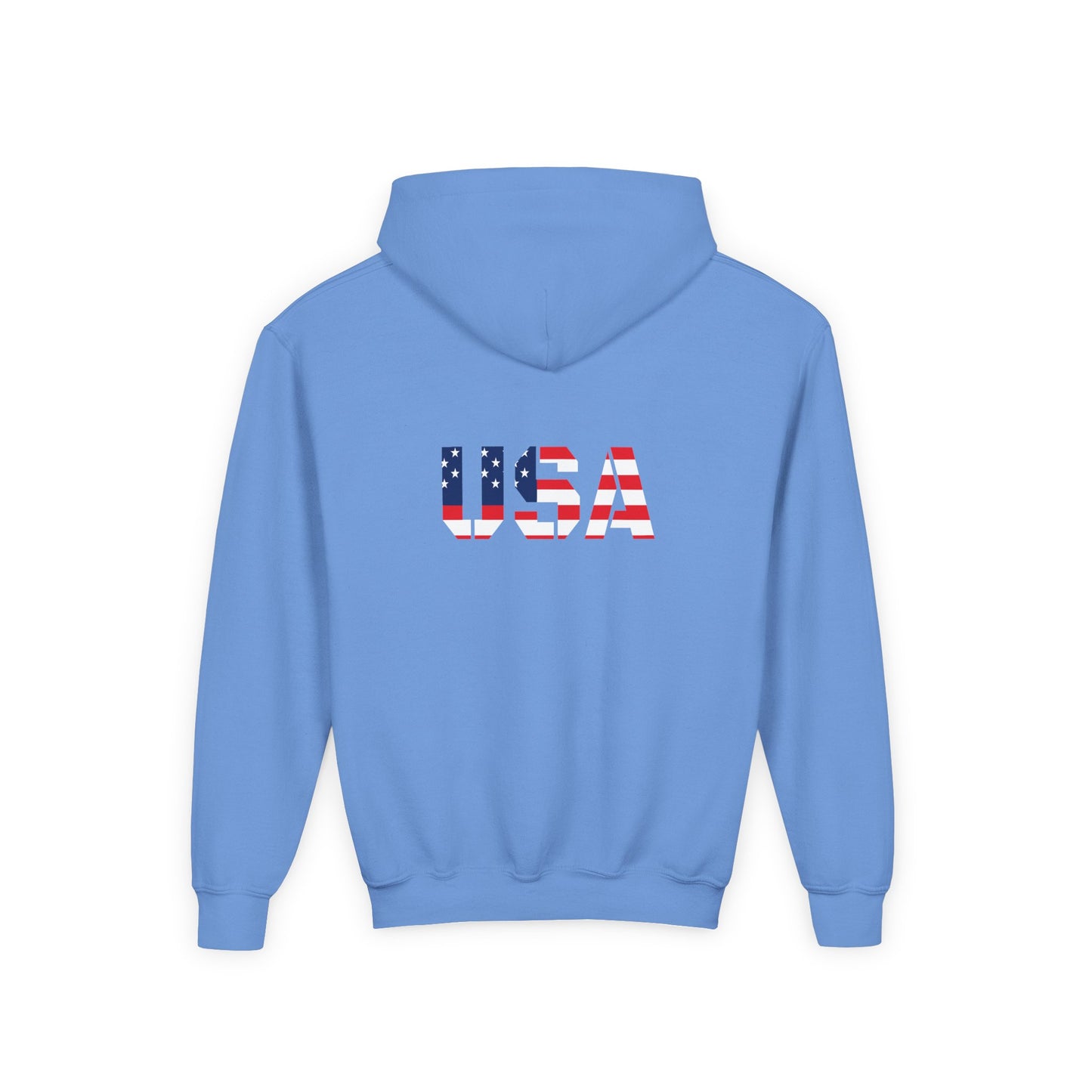 USA Flag Youth Hoodie, Youth Sweatshirt, Cool Hoodie for Kids, American Pride Apparel, Comfortable Boys and Girls Sweatshirt