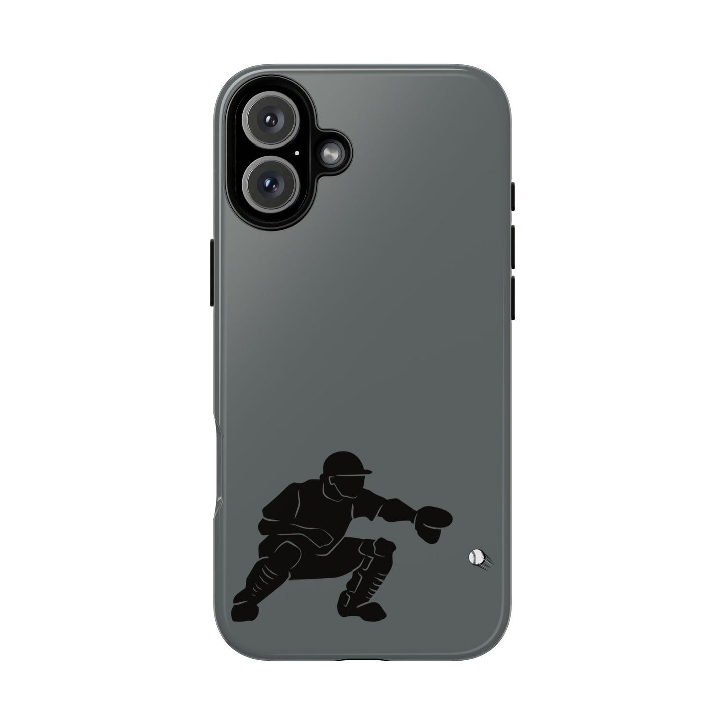Baseball Catcher Phone Case, Sports Phone Accessory, Tough Cases, Gift for Athletes, Sports Fan Merchandise, Unique Design - TRV