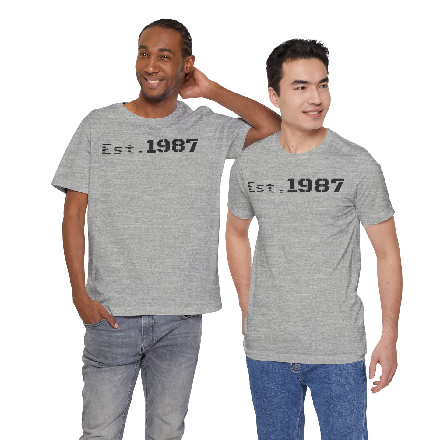Est. 1987 Unisex Tee - Vintage Style Shirt, 80s Birth Year Gift, Casual Wear, Birthday T-Shirt, Retro Graphic Tee