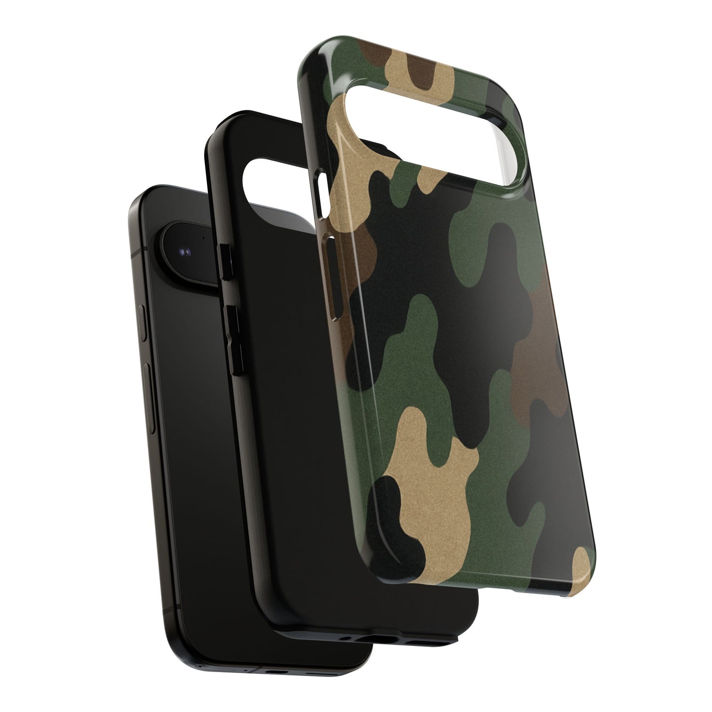 Camouflage Phone Case, Tough Phone Cover, Military Style Accessory, Protective Case for Men, Gifts for Soldiers - TRV
