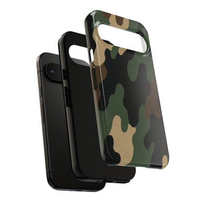 Camouflage Phone Case, Tough Phone Cover, Military Style Accessory, Protective Case for Men, Gifts for Soldiers - TRV