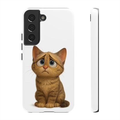 Cute Cat Phone Case, Funny Kitty Case, Animal Lover Gift, Cat Lover Accessory, Unique Cat Design Case, Pet Mom Gift - TRV