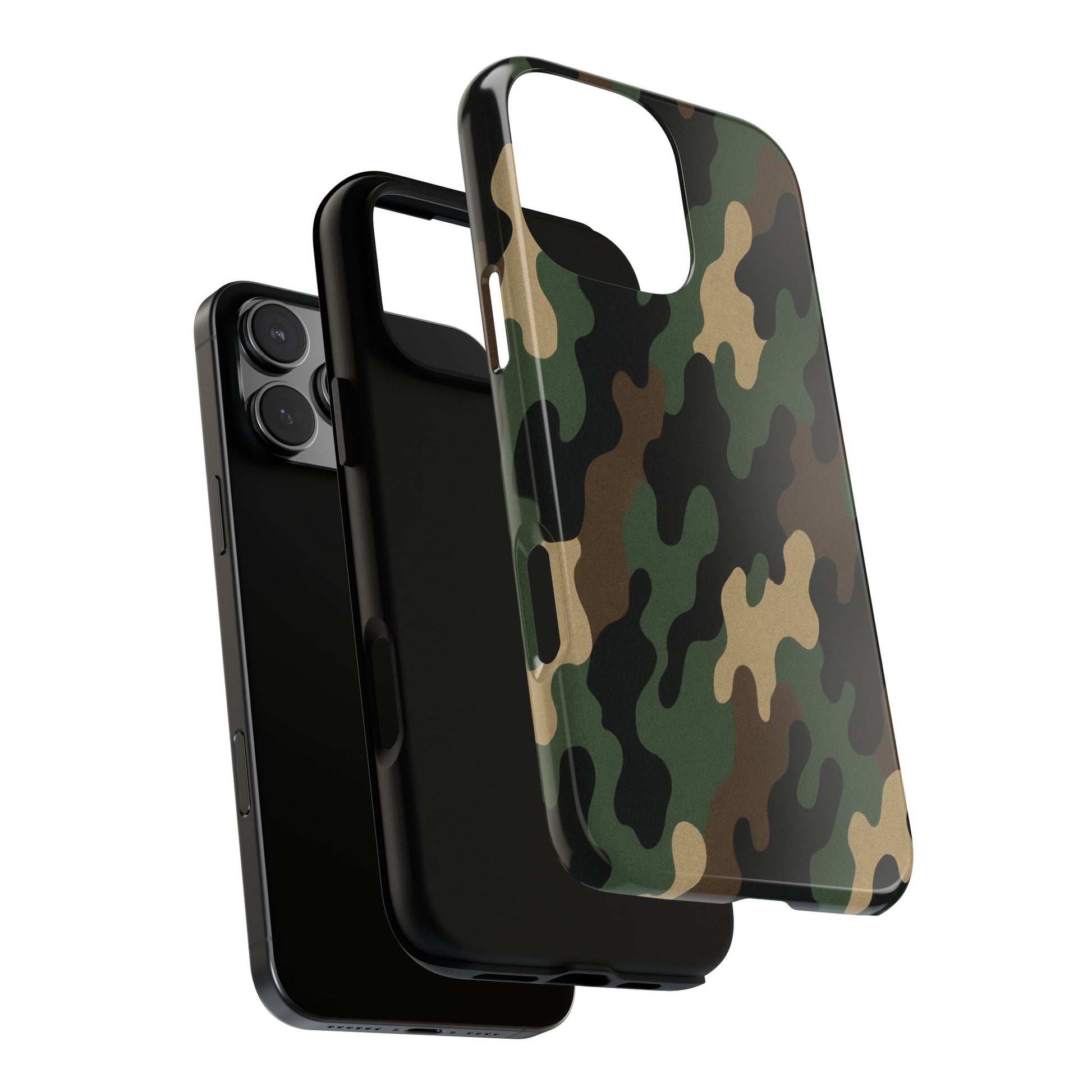 Camouflage Phone Case, Tough Cases, Military Style, Unique Phone Accessories, Gift for Him, Durable Phone Cover - TRV