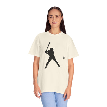 Unisex Baseball Silhouette Tee, Casual Wear, Sports Fan Apparel, Gift for Athletes, Summer Outing Outfit, Soft Cotton Shirt