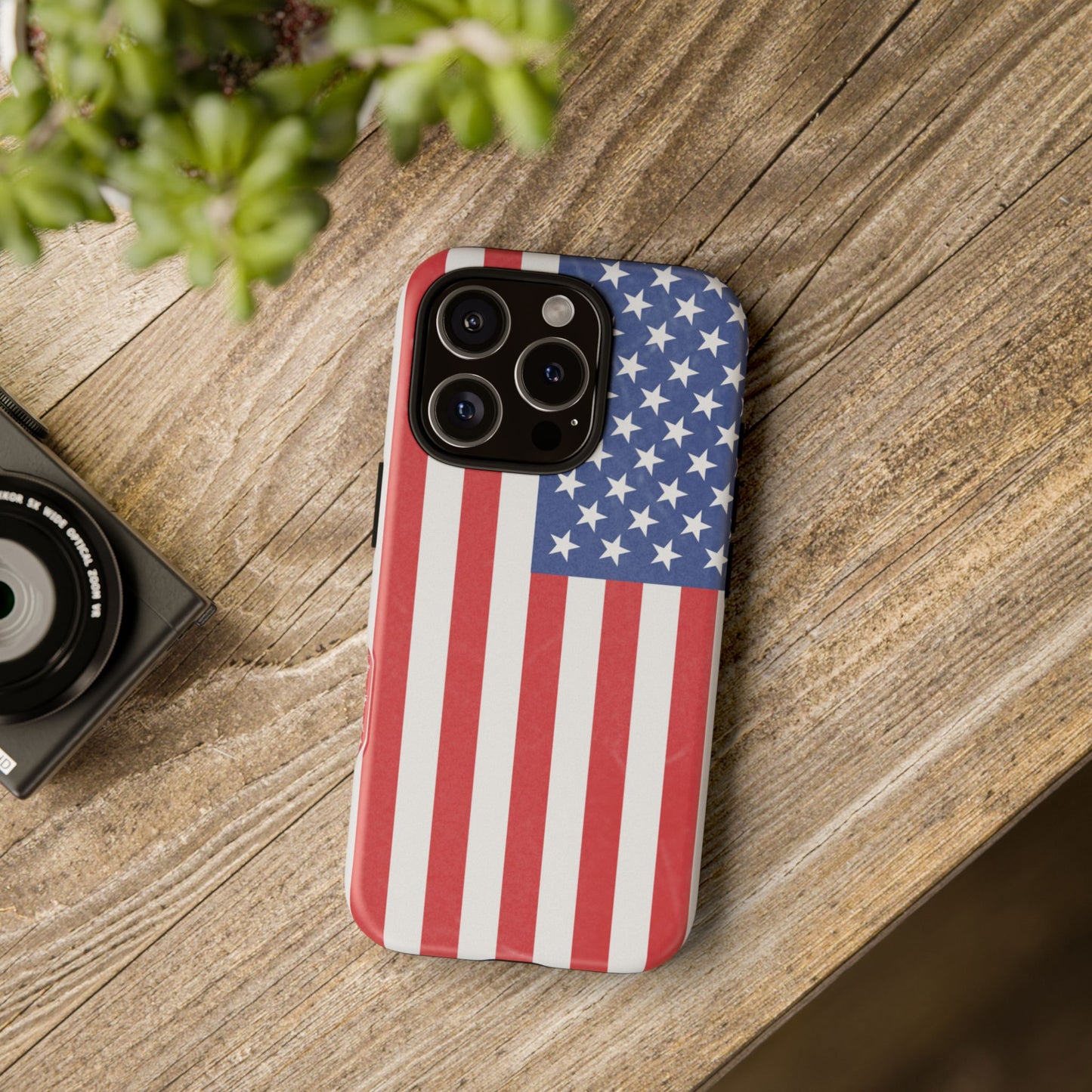 Patriotic Phone Case - Tough Cases for Veterans, USA Lovers, Independence Day, Memorial Day, Flag Design - TRV
