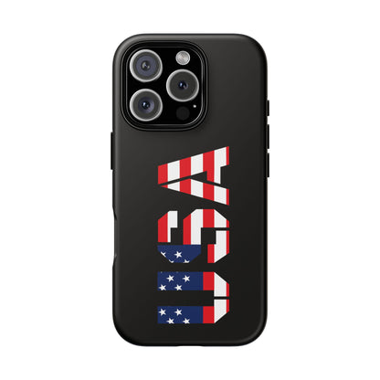 USA Flag Phone Case, Tough Phone Cover, Patriotic Gift, Independence Day Accessory, American Pride Mobile Case - TRV