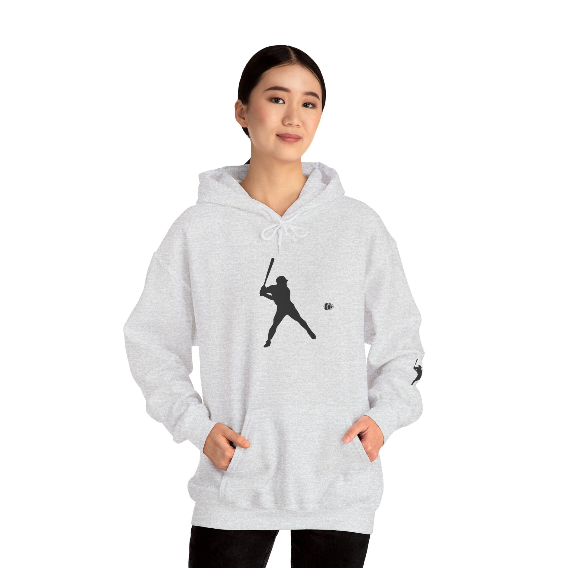 Baseball Themed Unisex Hoodie, Streetwear, Sports Fan Sweatshirt, Gift for Athletes, Casual Wear, Fall Fashion - TRV