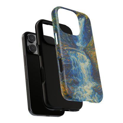 Artistic Phone Case - Waterfall Design, Unique Gift, Phone Accessory, Nature Lover, Original Artwork - TRV