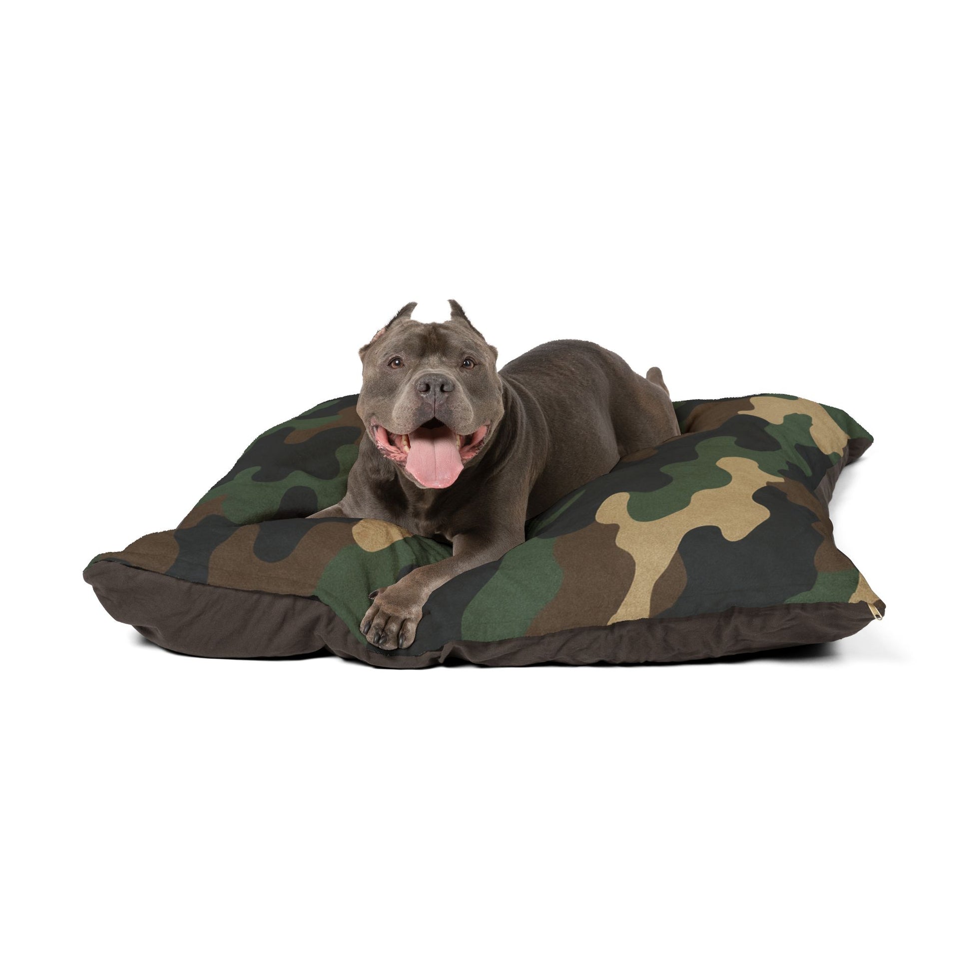 Camouflage Pet Bed for Dogs and Cats, Cozy Military-Inspired Dog Bed, Camo Pet Cushion, Stylish Pet Bedding, Gift for Pet Lovers - TRV
