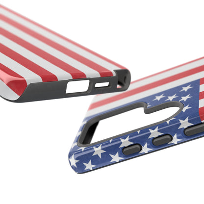 American Flag Phone Case - Patriotic Cell Cover, Tough Cases, USA Pride, Independence Day Gift, Veteran's Day, Phone Protection - TRV
