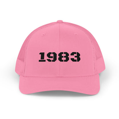 Vintage 1983 Snapback Trucker Cap, Personalized Dad Hat, Perfect Gift for Birthdays, Classic Casual Style, Everyday Wear, Anniversary Hat - TRV